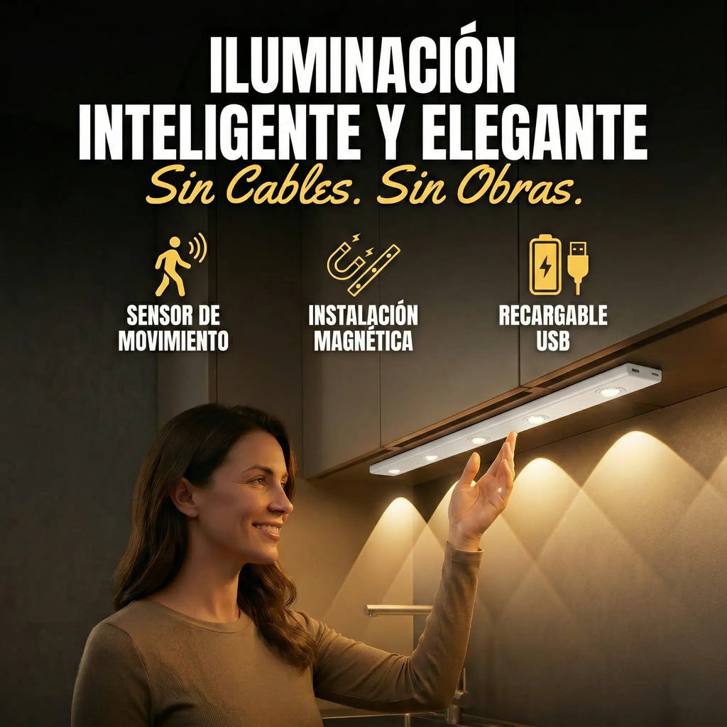 LumiSmart™ - Barra LED con Sensor de Movimiento